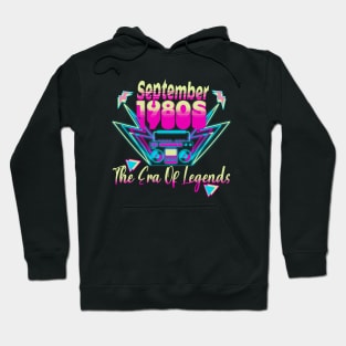 Birthday Boombox 1980s 80s Era Born Retro 1980 Hoodie